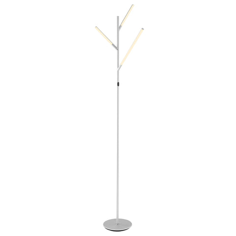Lite Source Lorant 74 1/2" Silver Metal Modern LED Tree Floor Lamp