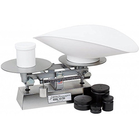 Baker Dough Scale, Mechanical, 8 lb Capacity, Stainless Steel, Scoop, 16 oz x 1/4 oz