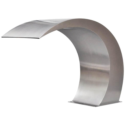 vidaXL Stainless Steel Garden Waterfall Pool Fountain - Resistant, Chlorine-Resistant, Easy-to-Assemble, 17.7" x 11.8" x 23.6", Enhances Garden Ponds & Swimming Pools