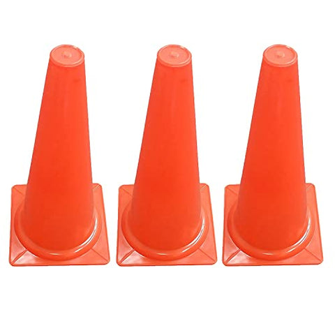 Martin Sports Safety Cone, 15-inch, Orange, 3/Bundle (MASSC15-3)