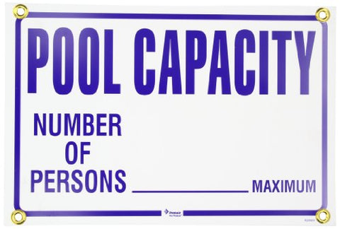 PENTAIR SIGN POOL CAPACITY 12X18 ONE