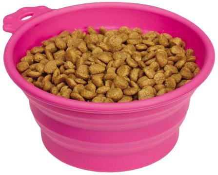 Guardian Gear Bend-A-Bowl Collapsible Bowls, Small, Pink