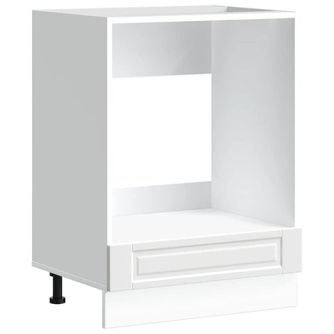 vidaXL Oven Cabinet White Engineered Wood Compact Adjustable Feet