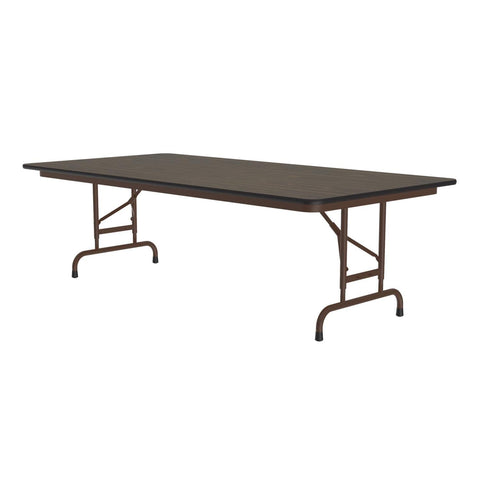 Correll Rectangular Laminate Top Folding Table with Walnut Finish CFA3672TF-01