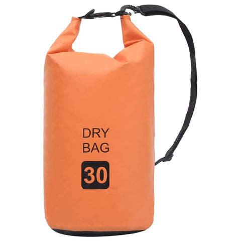 vidaXL PVC Dry Bag in Bold Orange: Waterproof and Durable Storage for Outdoor Activities - 7.9 gal Capacity