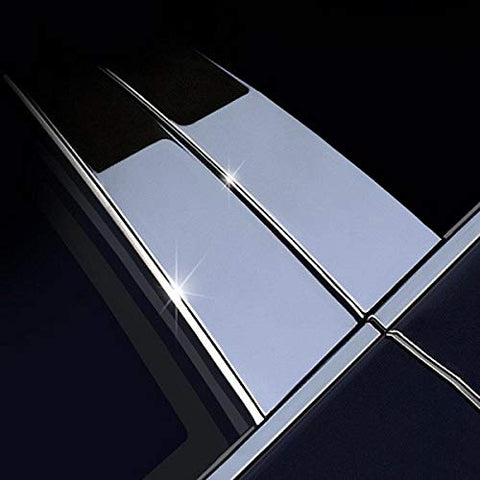 QAA is Compatible with 1998-2002 Toyota Corolla 6 Piece Stainless Pillar Post Trim PP22113