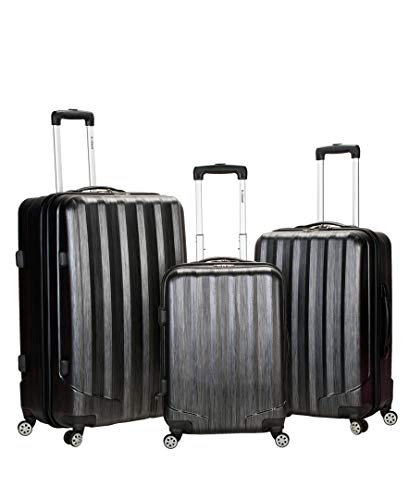 Rockland London Hardside Spinner Wheel Luggage, Blue, 3-Piece Set (20/24/28)