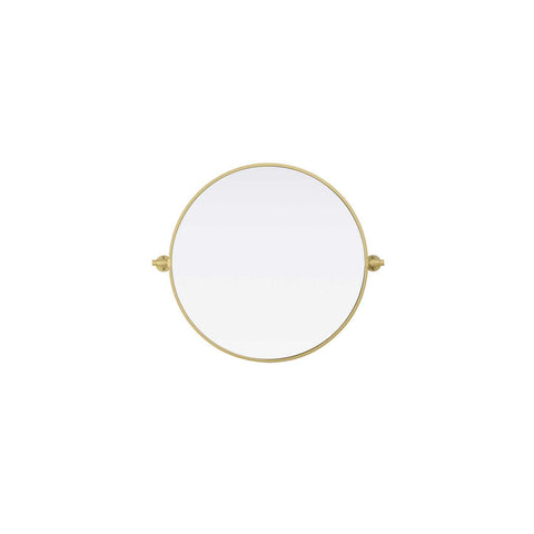 Elegant Kitchen and Bath Amoura 24X24 Pivot Mirror in Brass