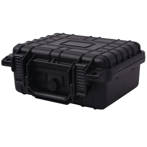 vidaXL Protective Equipment Case - Black, Polypropylene and ABS, Temperature and -, Ideal for Cameras, Lenses and other Valuables, 3 Customizable Polyurethane Foam Inserts, Outer dimensions: 10.6"...