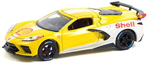 Greenlight 41130-E Running on Empty Series 13 - Chevy Corvette C8 Stingray Coupe - Shell Oil 1:64 Scale