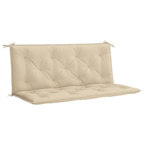 vidaXL Indoor/Outdoor Bench Cushions 2 pcs, Patio Loveseat Cushions, Porch Swing Seat Cushions, Non-Slip, Water-Repellent, Breathable, Resilient, Beige 47.2"x19.7"x2.8" Oxford Fabric