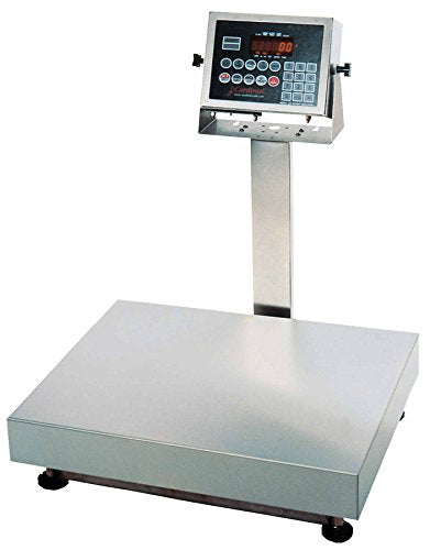 Bench Scale, Electronic, 24" x 20", 300 Lb Capacity, Stainless Steel, 210 Indicator