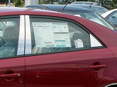 QAA is Compatible with 2010-2013 Kia Forte 6 Piece Stainless Pillar Post Trim PP10811