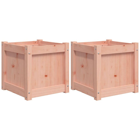 vidaXL Garden Planters Decorative Outdoor Flower Box - Solid Wood Douglas - 15.7" x 15.7"