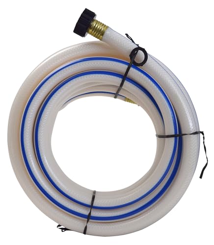 Valterra W01-6300 AquaFresh High Pressure Drinking Water Hose - 5/8" x 25', White