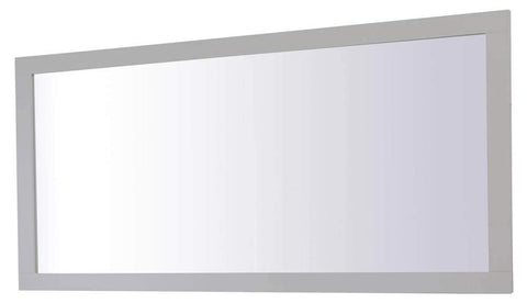 Elegant Decor Aqua 36" x 72" Wood Frame Bathroom Mirror in Gray