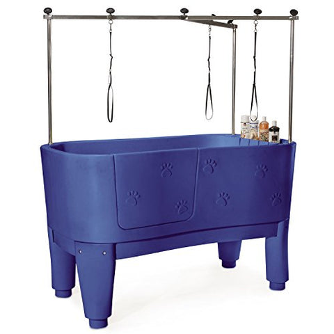 Master Equipment Polyethylene PolyPro Pet Grooming Tub, Blue