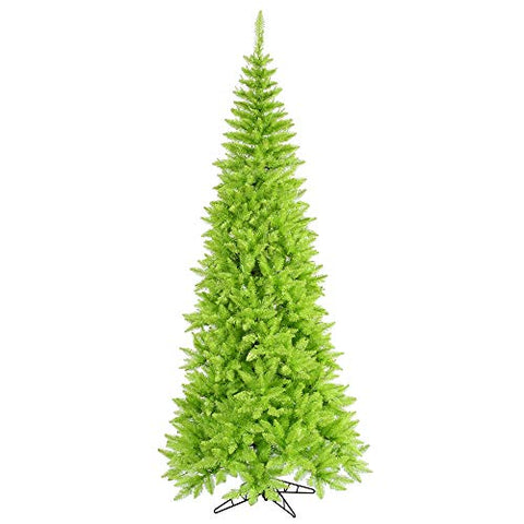 Vickerman 6.5' Lime Fir Slim Artificial Christmas Tree, Unlit - Faux Fir Christmas Tree - Seasonal Indoor Home Decor