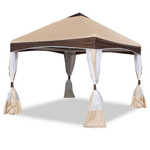 King Canopy Garden Party Canopy with Cover Caramel Crme Cover/13' x13'
