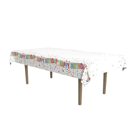 The Beistle Company Happy Birthday Tablecover