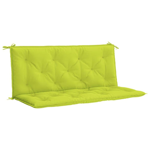 vidaXL Bright Green Garden Bench Cushions - Outdoor and Indoor Use - Oxford Fabric Material - Ultra-Comfortable - Durable & Water-Resistant - Hollow Fiber Filling - Secure Non-Slip Design