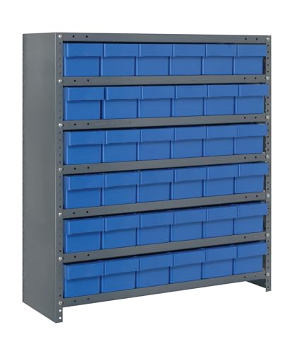 Quantum Storage Systems CL1275-000 Closed Shelving System for Super Tuff Euro Drawers (Drawers Sold Separately), 12" D x 36" W x 75" H