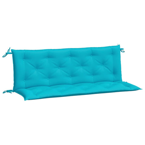 vidaXL Indoor/Outdoor Bench Cushions 2 pcs, Patio Loveseat Cushions, Porch Swing Seat Cushions, Non-Slip, Water-Repellent, Breathable, Resilient, Turquoise 59.1"x19.7"x2.8" Oxford Fabric