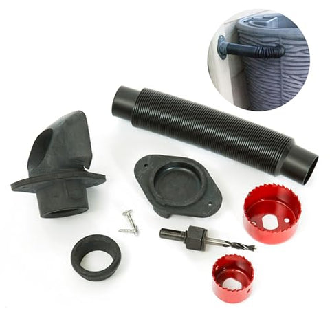 Rain Wizard Diverter Flex Kit Black