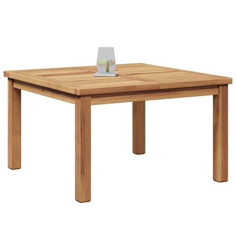 vidaXL Coffee Table Brown 23.62 x 23.62 x 14.17 in Solid Teak Wood, Stylish Teak Wood Coffee Table for Your Garden or Patio, Fun Outdoor Decor, Modern Design