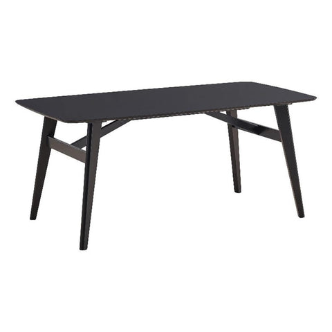 Acme Eliora Solid Wood Frame Rectangular Dining Table in Black