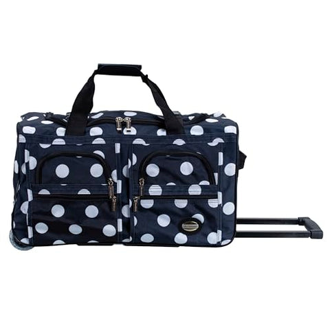 Rockland Rolling Duffel Bag, BLACKDOT, 22"