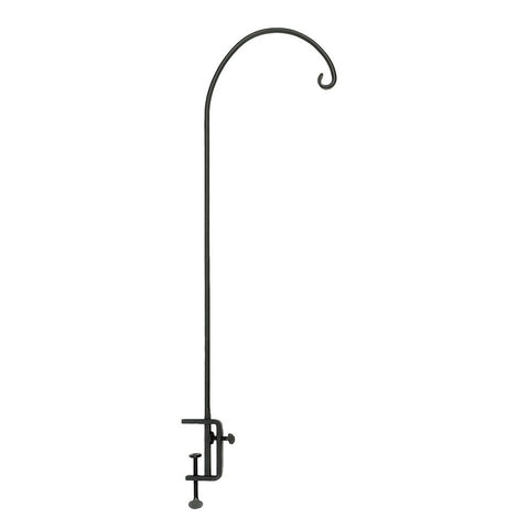 Achla Designs BGP-07 Shepherd's Deck Rail Pole, Black, 12In