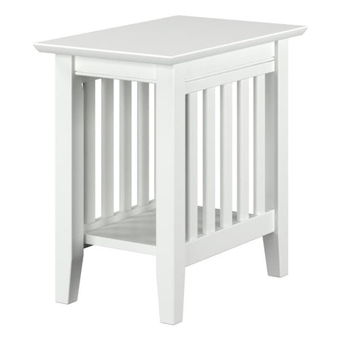AFI Mission Chair Side Table in White