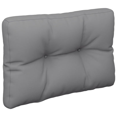 vidaXL Fabric Pallet Cushion in Gray - Water-Repellent & Comfortable Outdoor Furniture Accent with 100% Polyester Cover & Hollow Fiber Filling