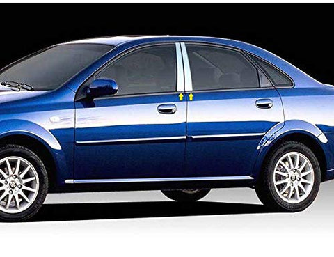 QAA is Compatible with 2004-2007 Suzuki Forenza 4 Piece Stainless Pillar Post Trim PP24375