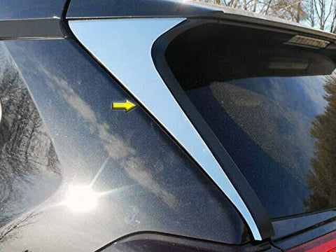 QAA is Compatible with 2019-2025Toyota Rav4 2 Piece Stainless Rear Window Trim RW19180