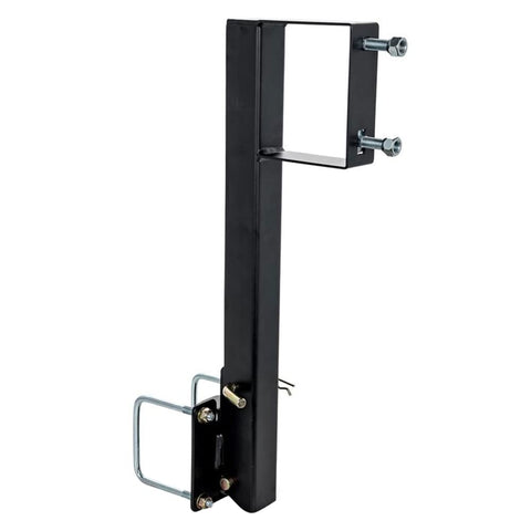 Eaz-Lift Camco Bumper Mount Spare Tire Carrier | Features Hinged Design for Easy Access to RV Storage & Fits RV Bumpers Up to 4” (H) and 4” (W) | Crafted of Heavy Duty Powder Coated Steel (48476)