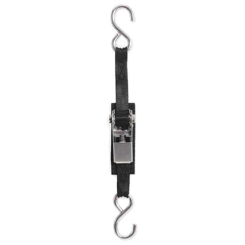 BoatBuckle Stainless Steel Ratchet Gunwale Tie-Down, 1-Inch x 18-Feet
