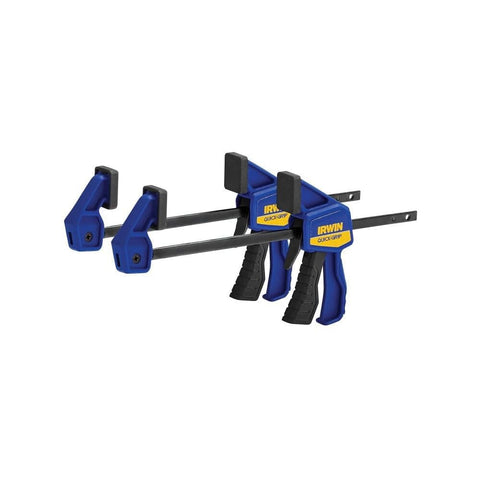 IRWIN QUICK-GRIP Bar Clamps for Woodworking, One-Handed, Micro, 4-1/4", 2 Pack (1964747)