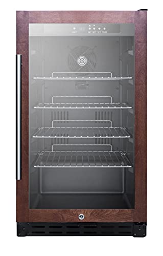 Summit Appliance SCR1841BPNRADA 18" Wide Built-in Beverage Center, Stainless Steel Panel-Ready Door Trim (Panel Not Included), ADA Compliant, 2.7 cu.ft Capacity, Digital Thermostat, Automatic Defrost