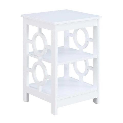 Convenience Concepts Ring End Table, White