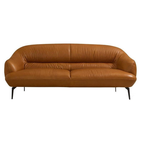 Acme Furniture Leather Upholstered Loveseat, Cognac