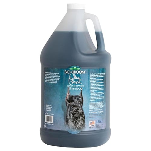 Bio-Groom Ultra-Black Dog Shampoo - Color Enhancing Pet Shampoo, Dog Bathing Supplies, Puppy Wash, Grooming Supplies, Cruelty-Free, Made in USA, Coat Brightener - 1 Gallon
