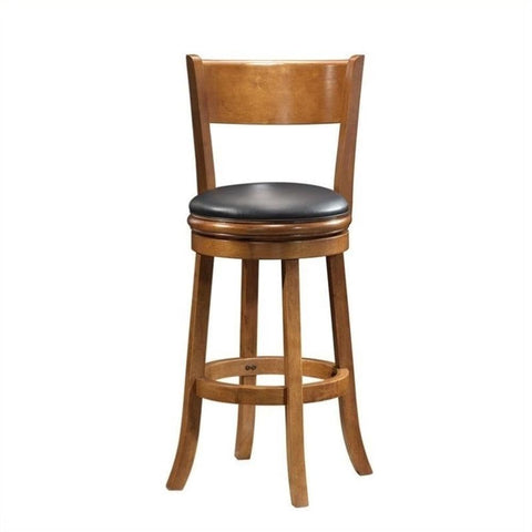 Boraam Palmetto Bar Height Swivel Stool, 29-Inch, Fruitwood