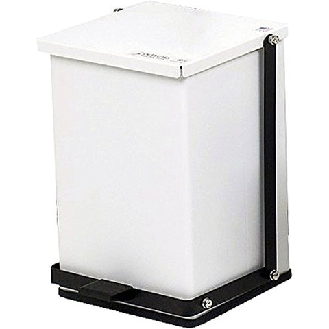 Detecto Receptacle Baked Epoxy in White Capacity: 24 Quart (6 Gallon)