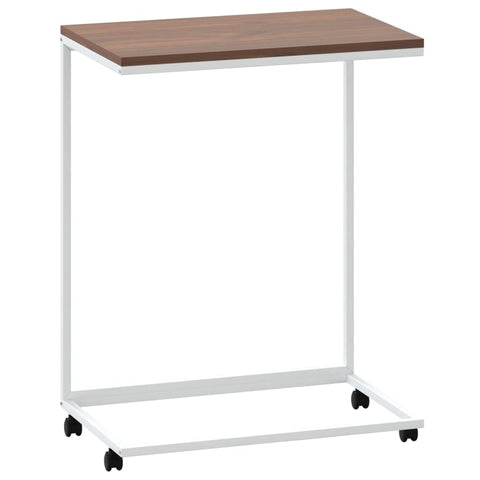 vidaXL Side Table White Engineered Wood Small Portable Accent Table