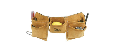 Custom Leathercraft 370X3 8-Pocket Heavy Duty Work Apron