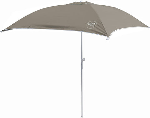 Taylor Made Anchorshade III Boat Shade, Grey, 6' x 6', Adjustable Aluminum Pole to 8 Feet, UV-Treated Fade-Resistant Nylon, Market-Style Top, Carrying Case, Fits Most Boats and Benches – 22057