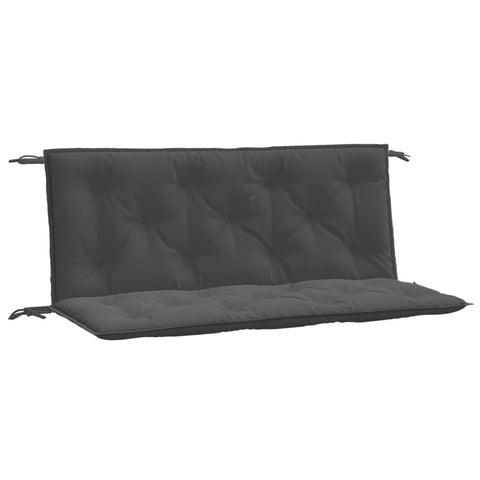 vidaXL Garden Bench Cushions - Outdoor Seat Pad - 2 Pcs - Melange Anthracite - Durable Polyester - 47.2" x 19.7" x 2.8"