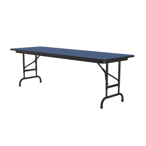 Standard Adjustable Height Folding Table (24 in. x 60 in./Blue)